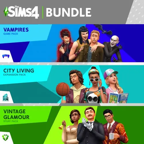 The Sims 4 Коллекция: «Жизнь в городе», «Вампиры» и «Гламурный винтаж — Каталог» Xbox One & Series X|S (покупка на новый аккаунт) (Турция)