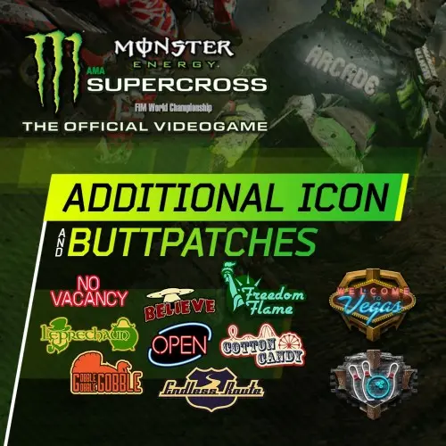 Monster Energy Supercross - Additional Icons & Buttpatches - Monster Energy Supercross - The Official Videogame Xbox One & Series X|S (покупка на новый аккаунт)