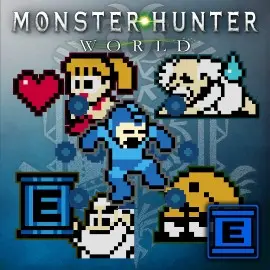 Набор стикеров: набор Мегамена - MONSTER HUNTER: WORLD Xbox One & Series X|S (покупка на новый аккаунт)