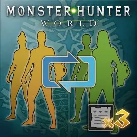 Талон изменения охотника: три талона - MONSTER HUNTER: WORLD Xbox One & Series X|S (покупка на новый аккаунт)