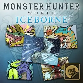 MHW:I Набор стикеров: набор чудовищ Iceborne - MONSTER HUNTER: WORLD Xbox One & Series X|S (покупка на новый аккаунт)