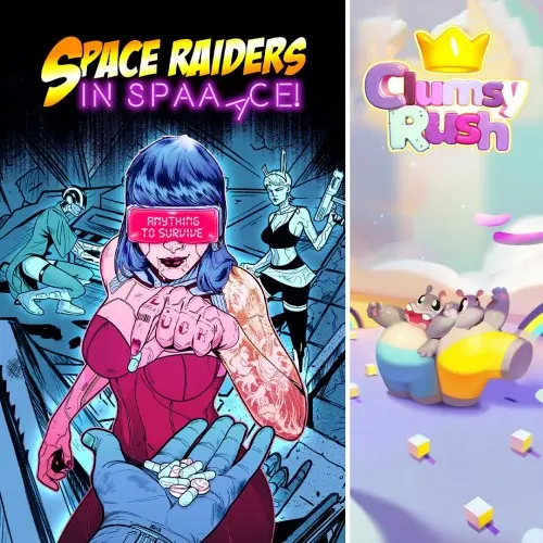 Space Raiders in Space + Clumsy Rush Xbox One & Series X|S (покупка на новый аккаунт) (Турция)