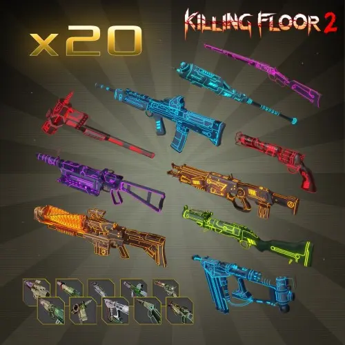 Neon MKVI Weapon Skin Bundle Pack - Killing Floor 2 Xbox One & Series X|S (покупка на любой аккаунт / ключ) (США)