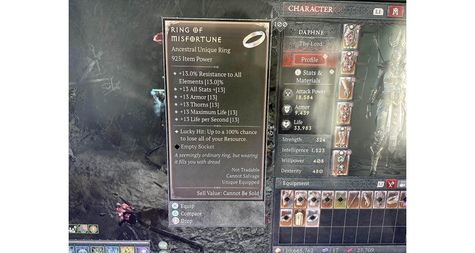 Фанаты Diablo IV отыскали способ, как получить Кольцо неудачи