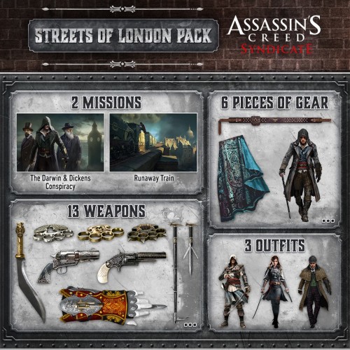 Assassin's Creed Синдикат - Набор "Улицы Лондона" Xbox One & Series X|S (покупка на аккаунт) (Турция)