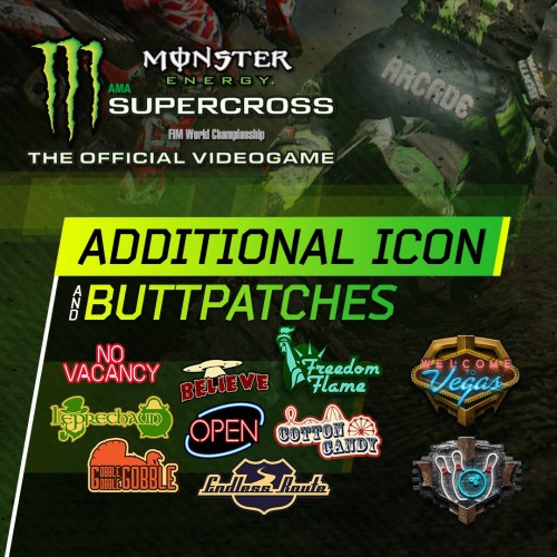 Monster Energy Supercross - Additional Icons & Buttpatches - Monster Energy Supercross - The Official Videogame Xbox One & Series X|S (покупка на аккаунт)