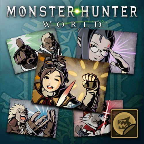 Набор стикеров: набор исследовательской экспедиции - MONSTER HUNTER: WORLD Xbox One & Series X|S (покупка на аккаунт)