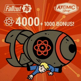 Fallout 76: 4000 атомов (+1000 бесплатно) Xbox One & Series X|S (покупка на новый аккаунт) (Турция)
