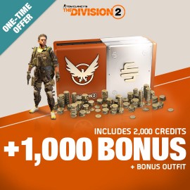 Разовое предложение (2 000 кредитов + 1 000 кредитов в подарок + бонусная экипировка) - Tom Clancy's The Division 2 Xbox One & Series X|S (покупка на аккаунт) (Турция)