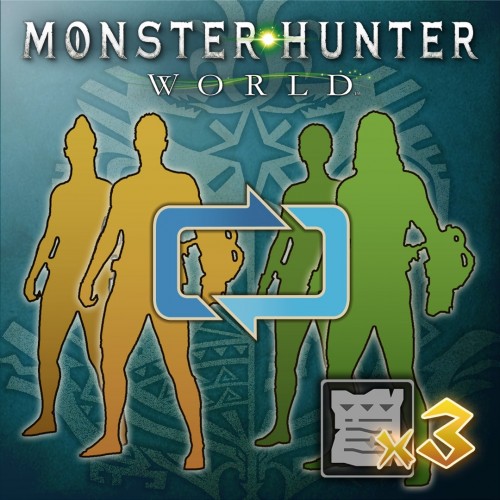 Character Edit Voucher: Three-Voucher Pack - MONSTER HUNTER: WORLD Xbox One & Series X|S (покупка на аккаунт / ключ) (США)