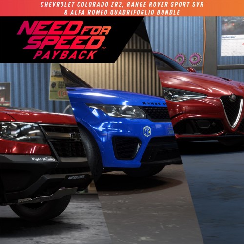 Need for Speed Payback: Chevrolet Colorado ZR2, Range Rover Sport SVR & Alfa Romeo Quadrifoglio Bundle Xbox One & Series X|S (покупка на любой аккаунт / ключ) (США)