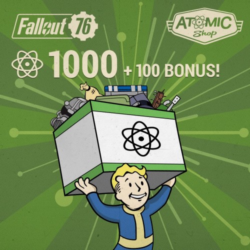 Fallout 76: 1000 (+100 Bonus) Atoms Xbox One & Series X|S (покупка на аккаунт) (США)