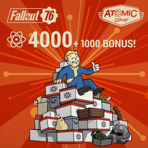 Fallout 76: 4000 (+1000 Bonus) Atoms Xbox One & Series X|S (покупка на аккаунт) (США)