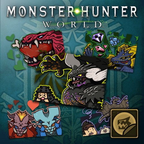 Sticker Set: Monsters of the New World - MONSTER HUNTER: WORLD Xbox One & Series X|S (покупка на любой аккаунт / ключ) (США)