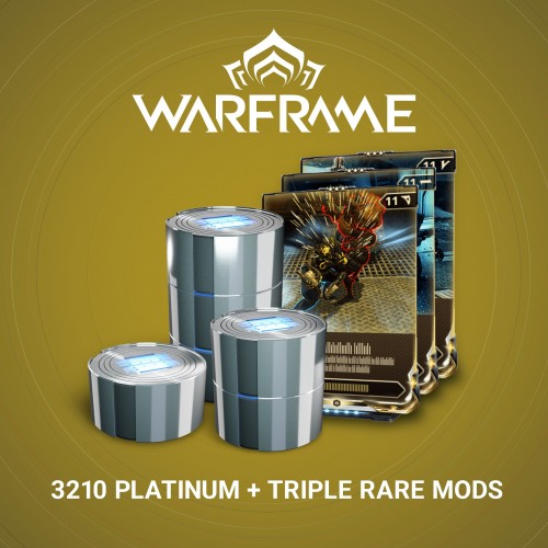 Warframe: 3210 Platinum + Triple Rare Mods Xbox One & Series X|S (покупка на любой аккаунт) (США)