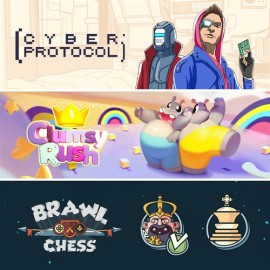 Cyber Protocol + Clumsy Rush + Brawl Chess Xbox One & Series X|S (ключ) (Аргентина)