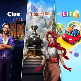 Ticket to Ride, Cluedo and The Game of Life 2 - Classic Board Game Bundle Xbox One & Series X|S (покупка на новый аккаунт) (Турция)