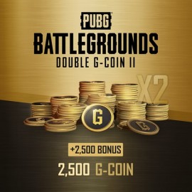 2024 Double G-Coin II (2,500 + 2,500 Bonus) - PUBG: BATTLEGROUNDS Xbox One & Series X|S (покупка на новый аккаунт) (Турция)