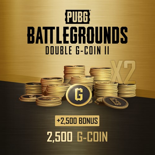 2024 Double G-Coin II (2,500 + 2,500 Bonus) - PUBG: BATTLEGROUNDS Xbox One & Series X|S (покупка на любой аккаунт / ключ) (США)