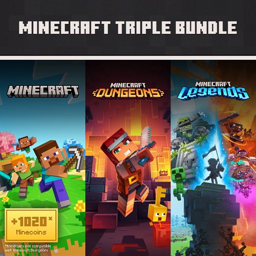 Minecraft Triple Bundle Xbox One & Series X|S (покупка на любой аккаунт / ключ) (Великобритания)