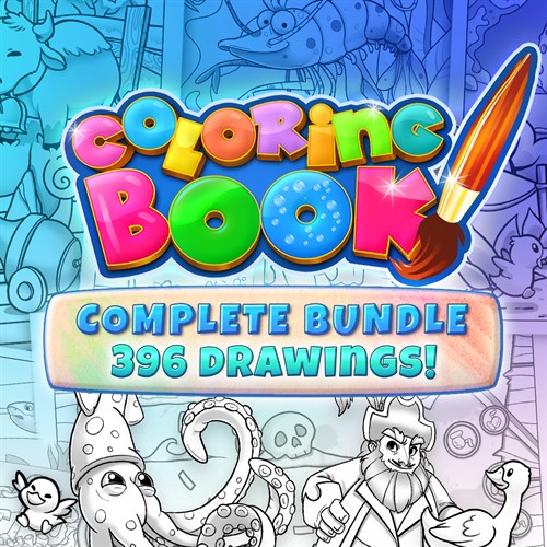 Coloring Book: Complete Bundle - 396 drawings Xbox One & Series X|S (покупка на новый аккаунт) (Турция)