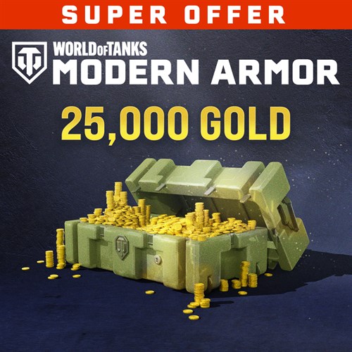 World of Tanks Modern Armor - 25,000 Gold Xbox One & Series X|S (покупка на новый аккаунт) (Турция)