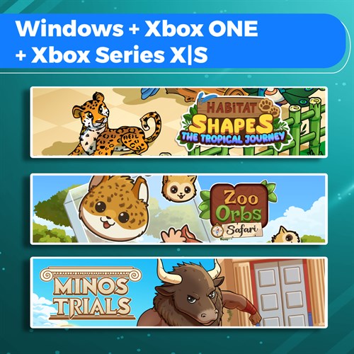 Habitat Shapes: The Tropical Journey + Zoo Orbs: Safari + Minos Trials (Bundle) XBOX OneXBOX Series X|S (покупка на новый аккаунт) (Турция)