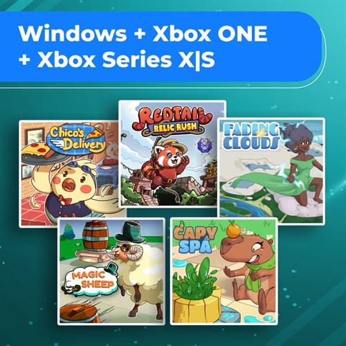 Capy Spa + Chico's Delivery + Fading Clouds + Magic Sheep + Redtail Relic Rush (Bundle) XBOX One & Series X|S (покупка на новый аккаунт) (Турция)